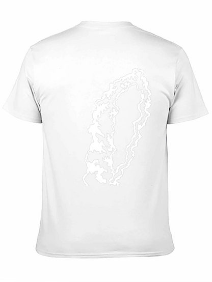 Abstract Graphic Print T-Shirt - Modern Style