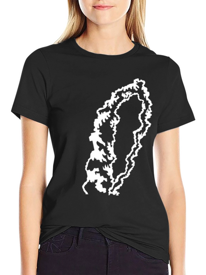 Abstract Graphic Print T-Shirt - Modern Style