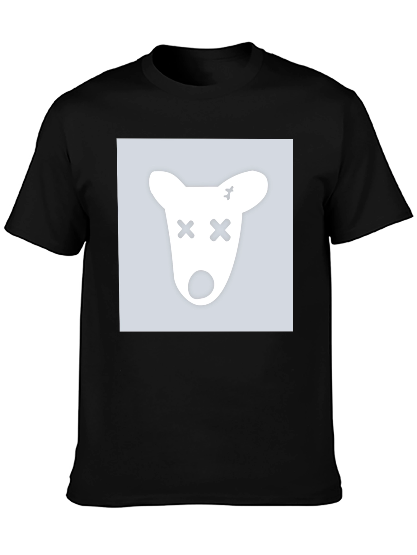 Black Graphic Tee - X-Eyed Animal