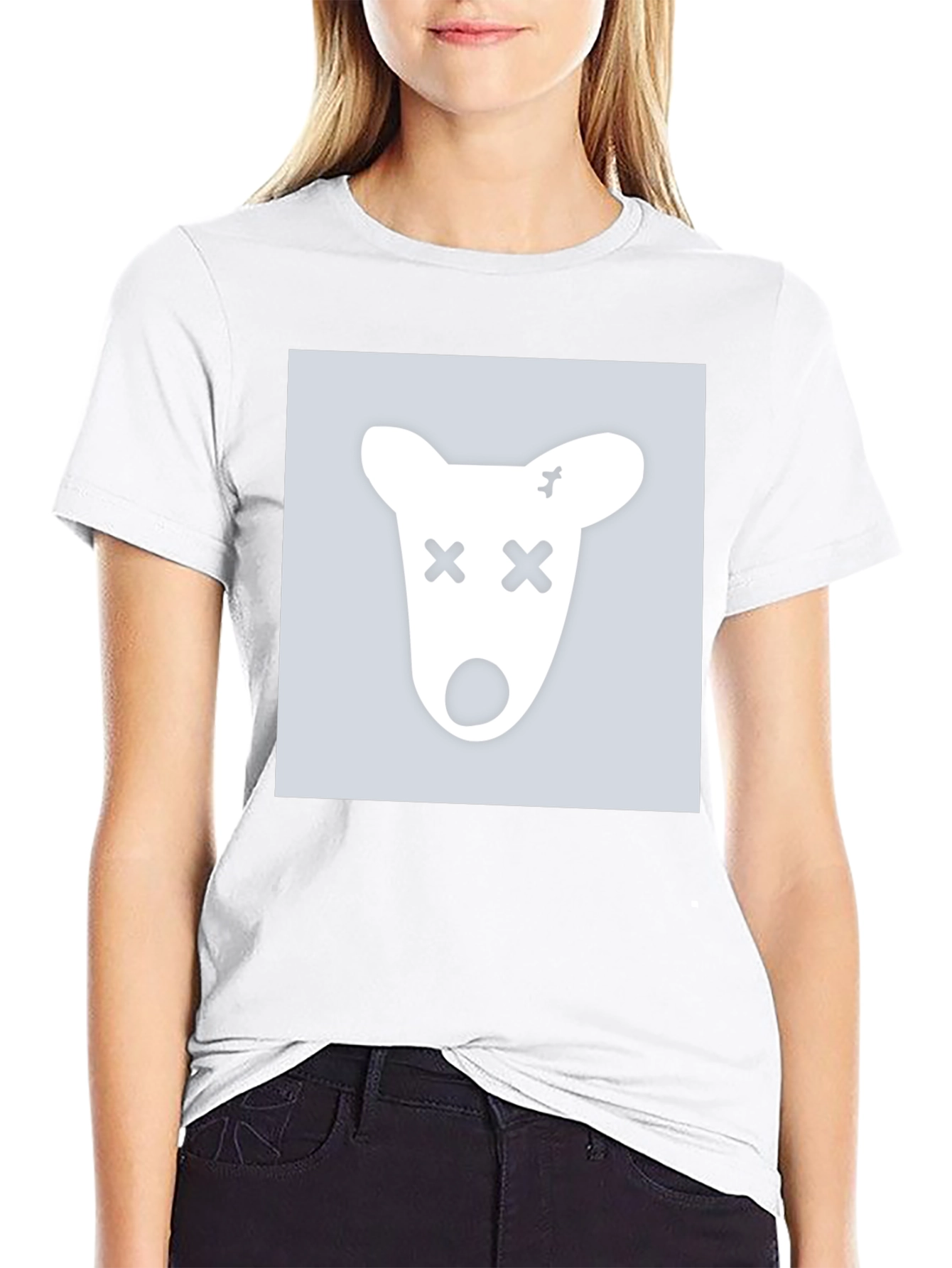 Black Graphic Tee - X-Eyed Animal