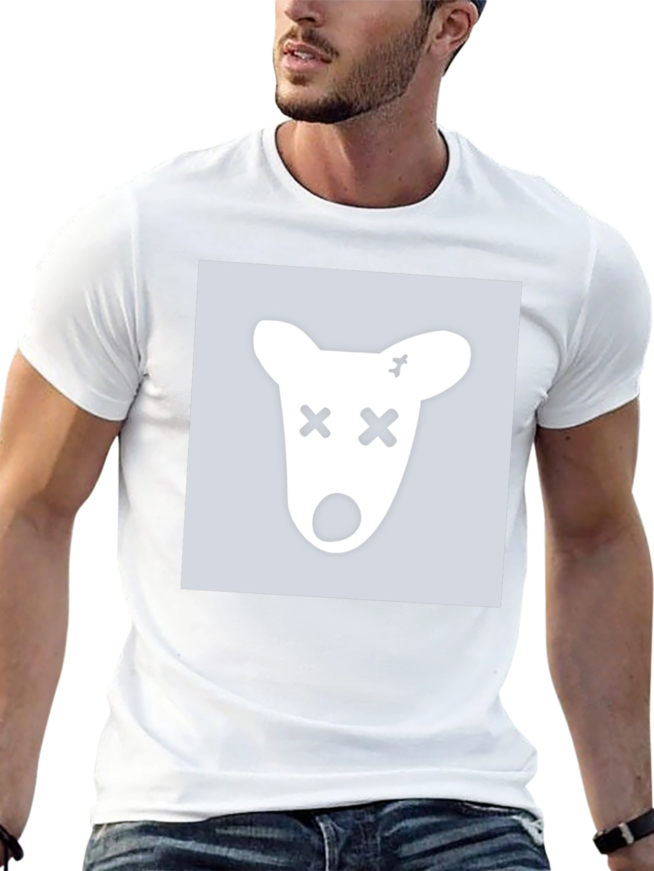 Black Graphic Tee - X-Eyed Animal