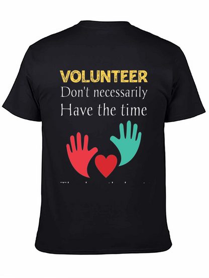 Volunteer T-Shirt: Time & Heart Design
