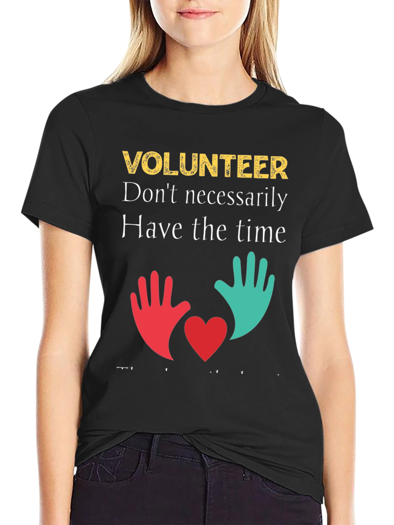Volunteer T-Shirt: Time & Heart Design