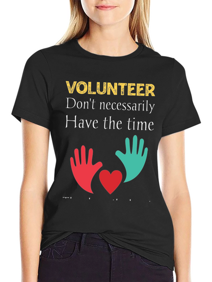 Volunteer T-Shirt: Time & Heart Design