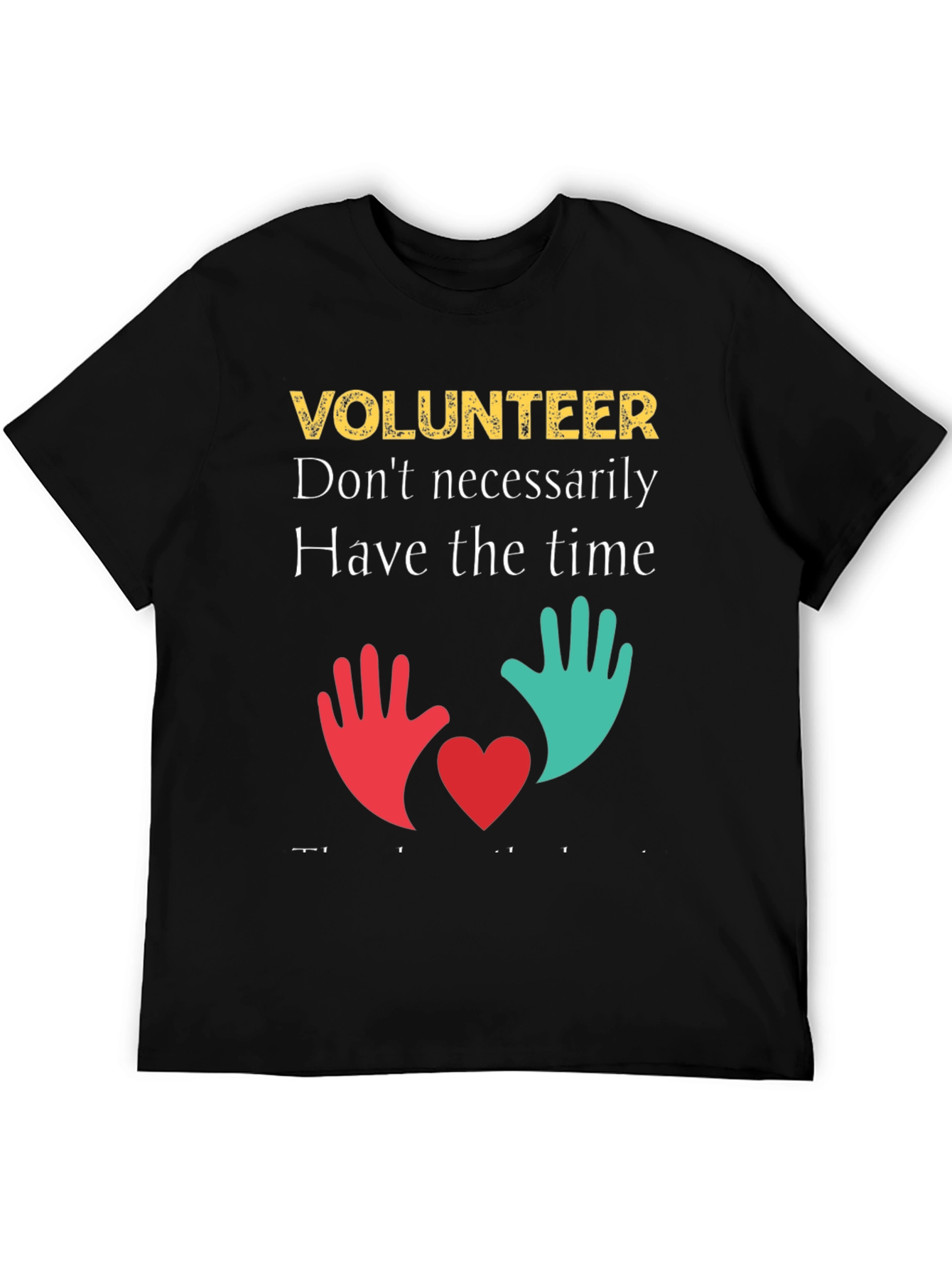 Volunteer T-Shirt: Time & Heart Design