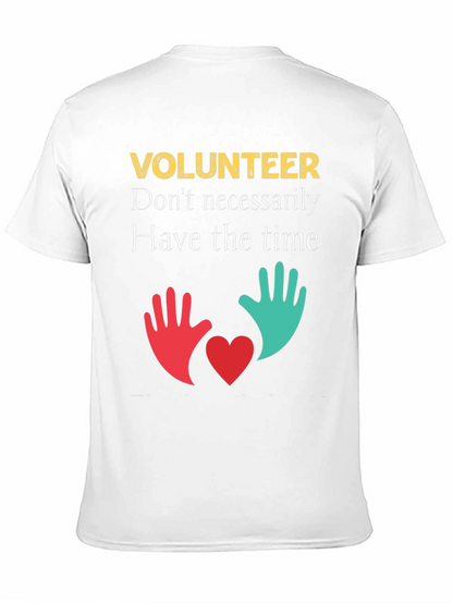 Volunteer T-Shirt: Time & Heart Design