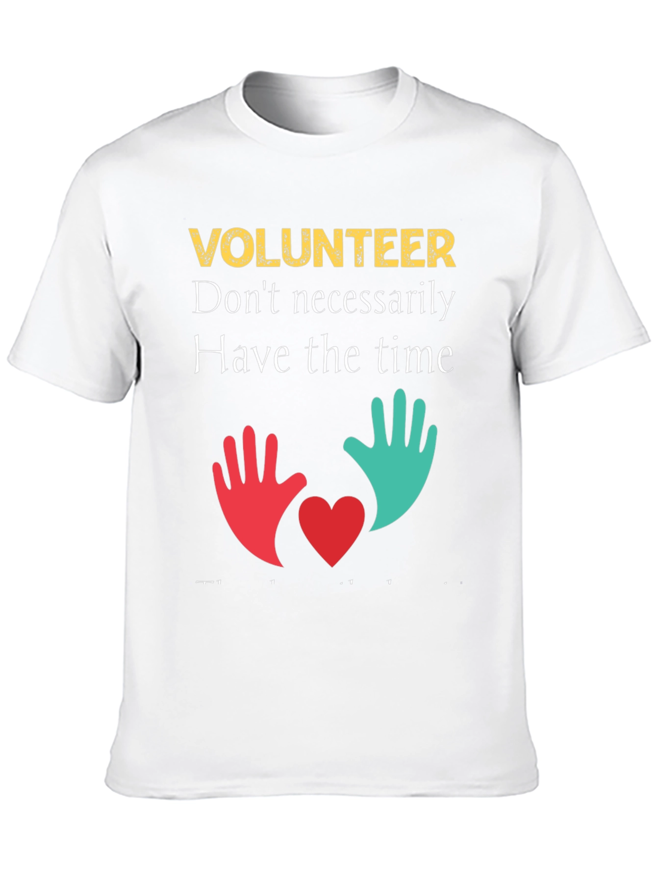 Volunteer T-Shirt: Time & Heart Design