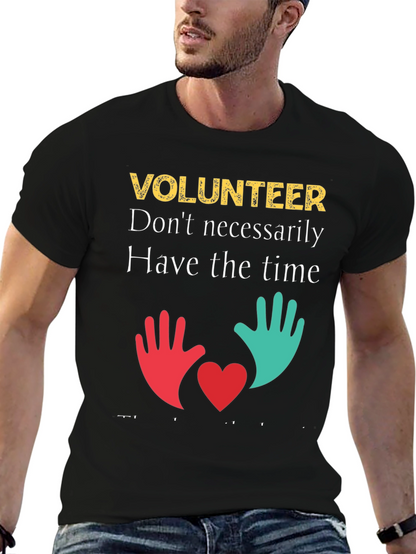 Volunteer T-Shirt: Time & Heart Design