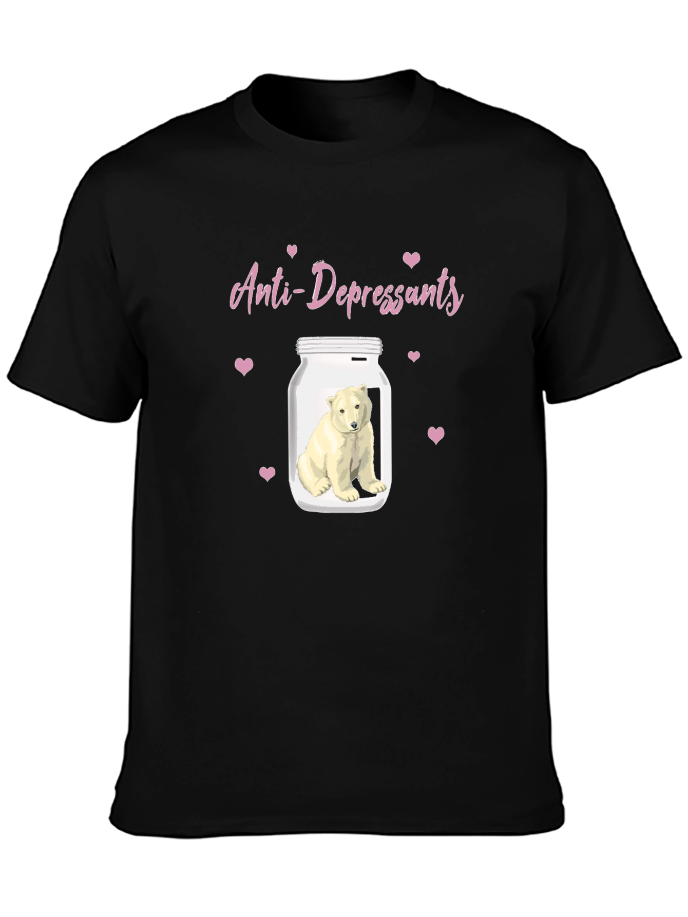 Anti-Depressant Polar Bear Graphic Tee