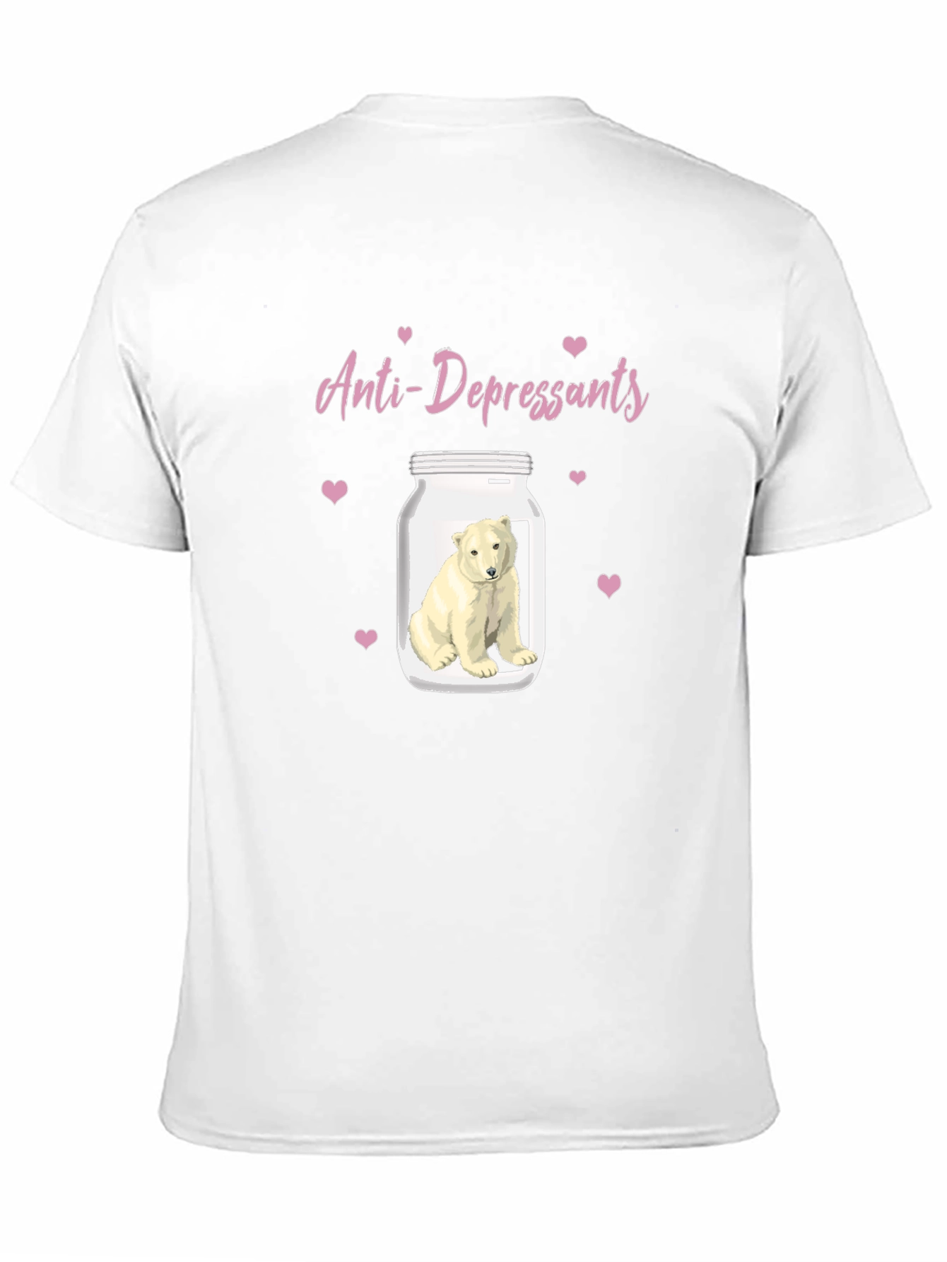Anti-Depressant Polar Bear Graphic Tee