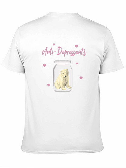 Anti-Depressant Polar Bear Graphic Tee
