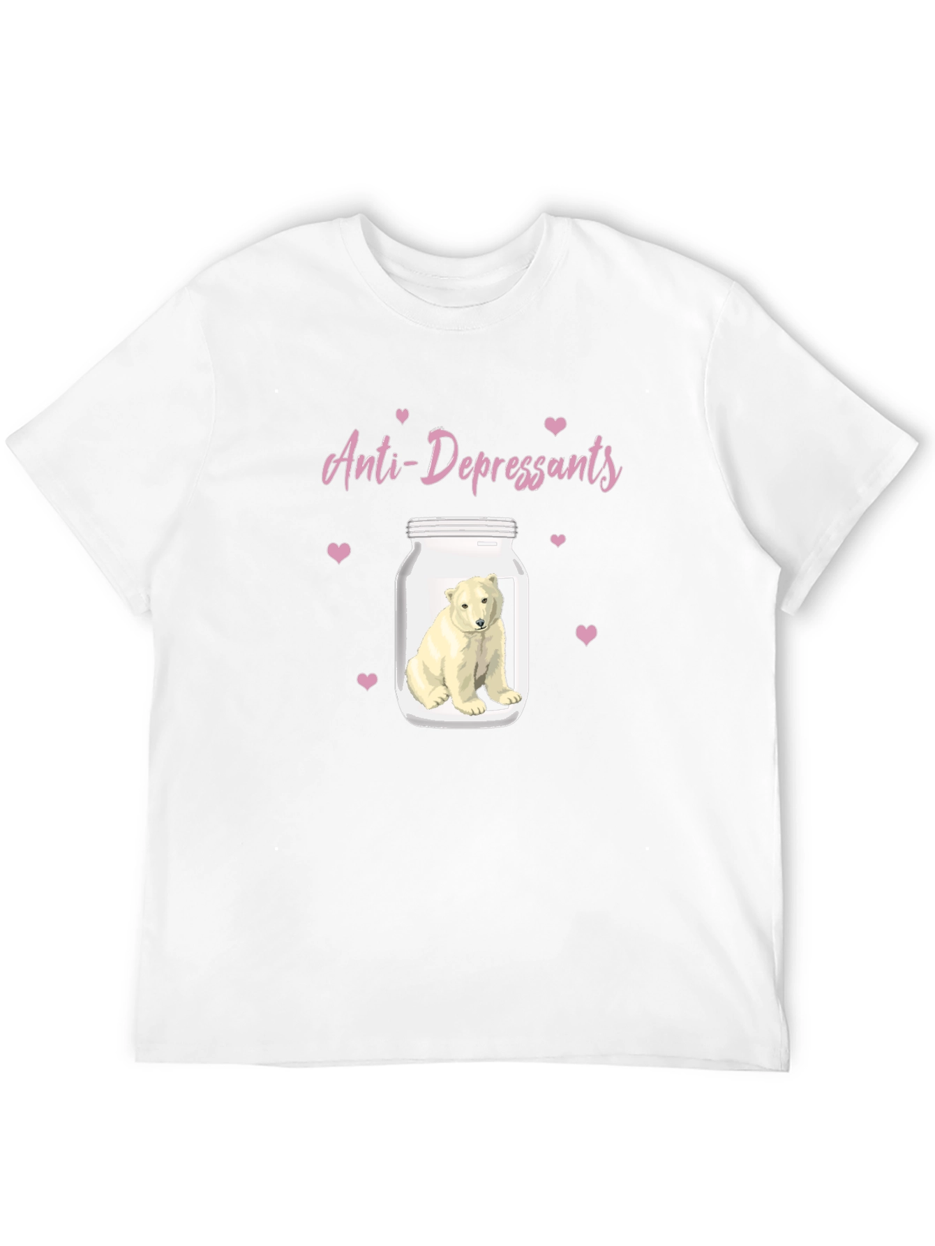 Anti-Depressant Polar Bear Graphic Tee