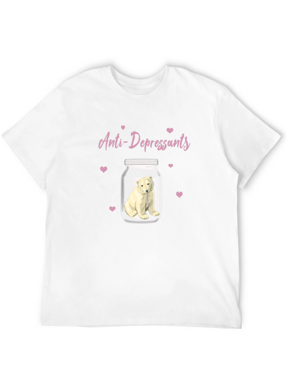 Anti-Depressant Polar Bear Graphic Tee
