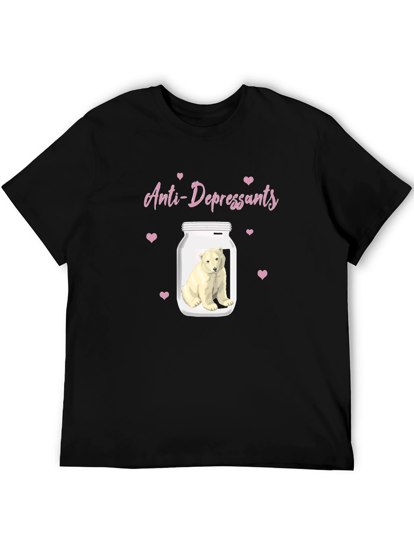 Anti-Depressant Polar Bear Graphic Tee