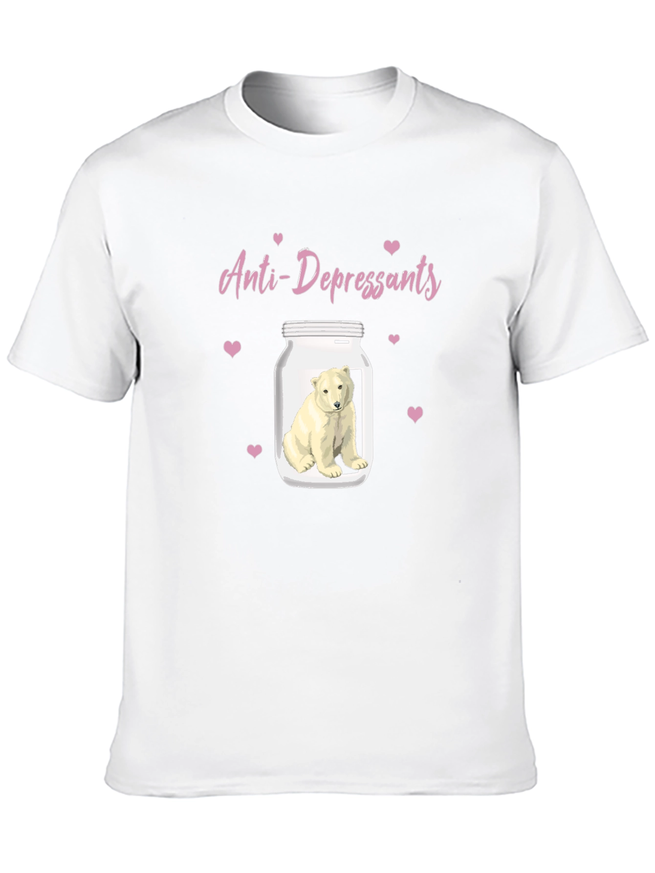 Anti-Depressant Polar Bear Graphic Tee