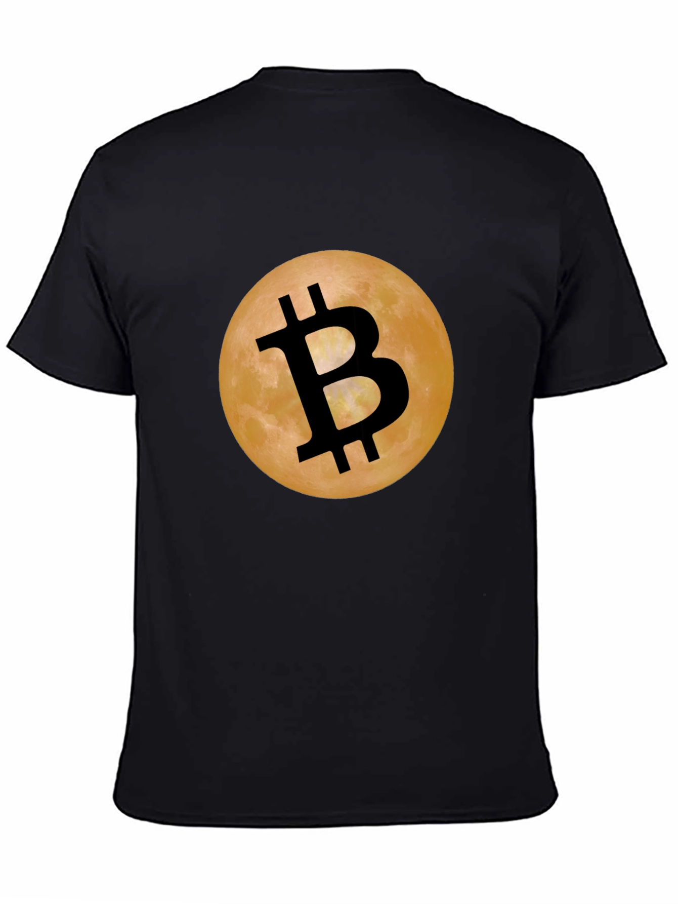 Bitcoin Moon Black T-Shirt