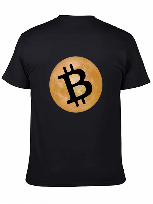Bitcoin Moon Black T-Shirt