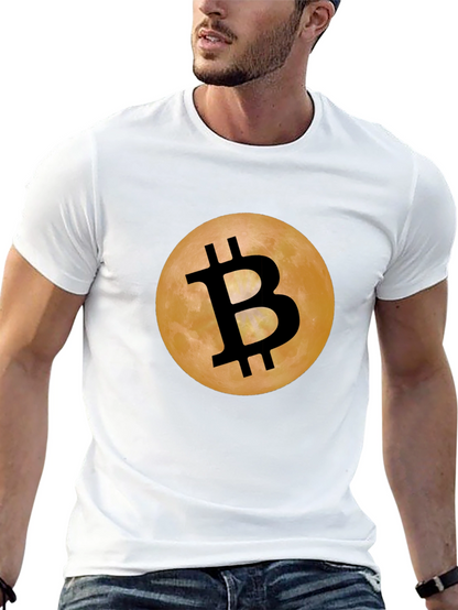 Bitcoin Moon Black T-Shirt