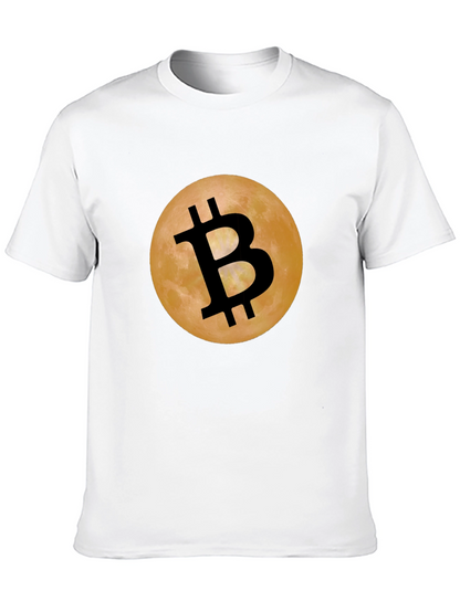 Bitcoin Moon Black T-Shirt