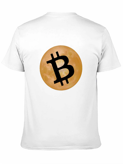 Bitcoin Moon Black T-Shirt