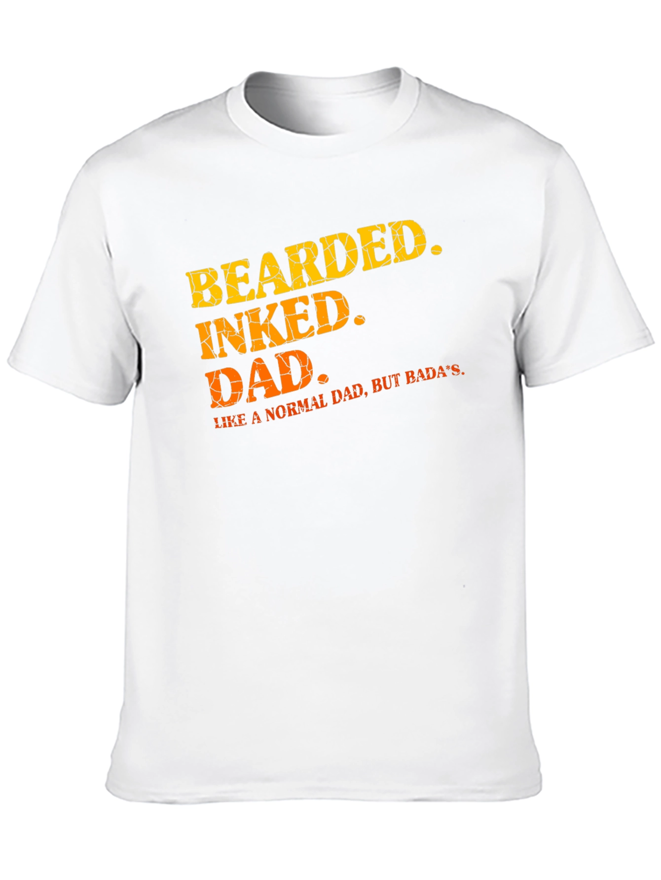 Bearded Inked Dad T-Shirt - Unique Fathers Day Gift