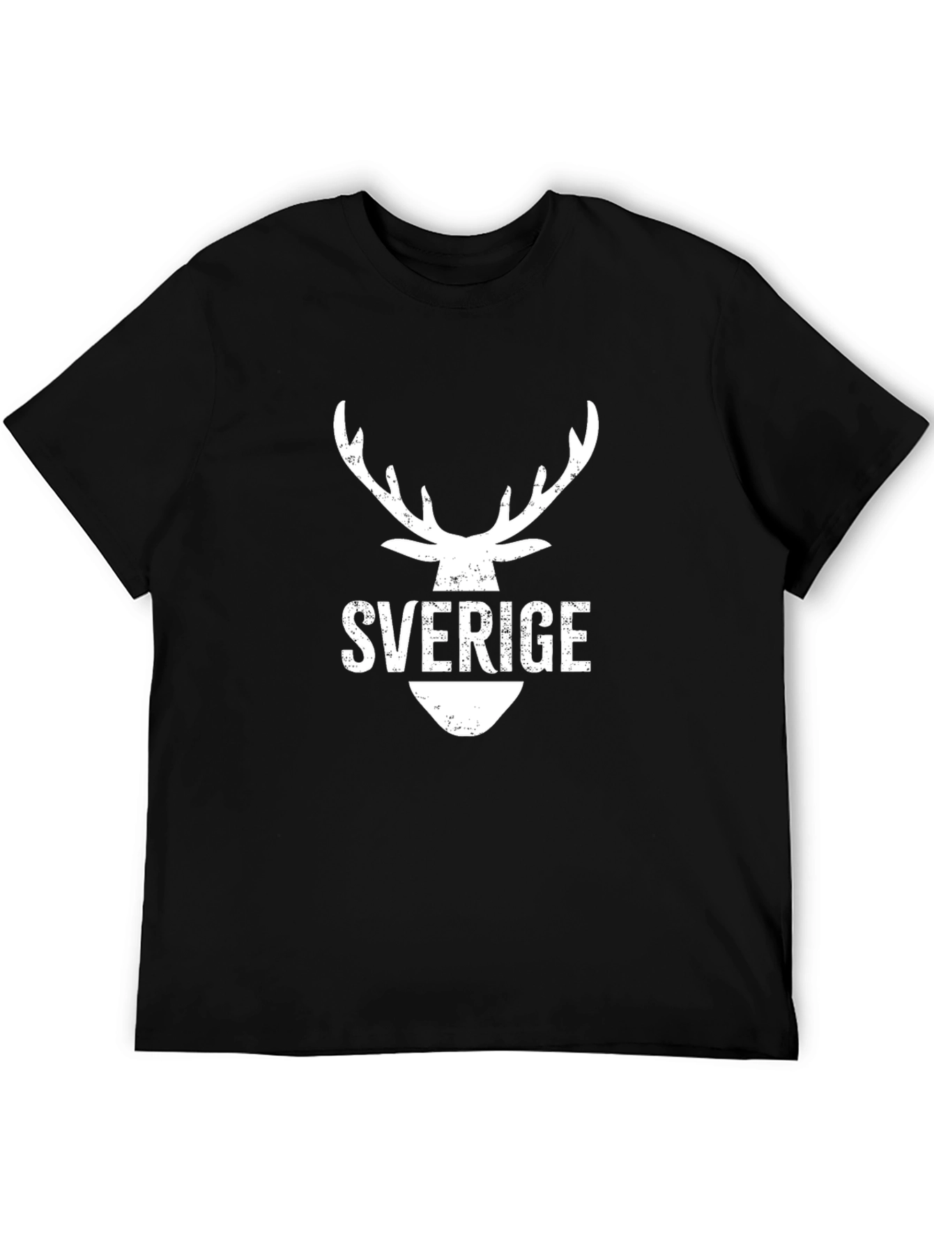 Sverige Deer Head Graphic Tee