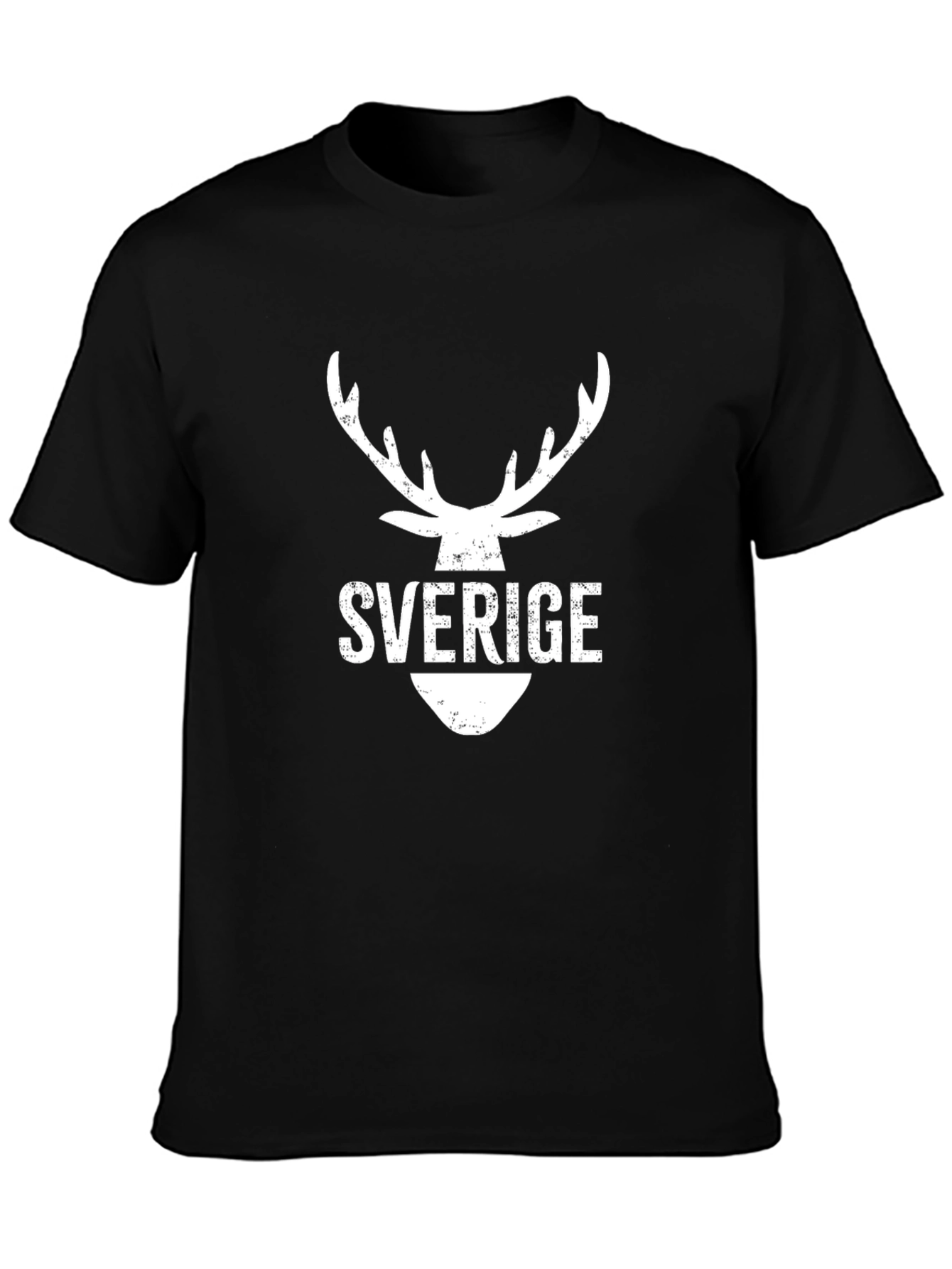 Sverige Deer Head Graphic Tee
