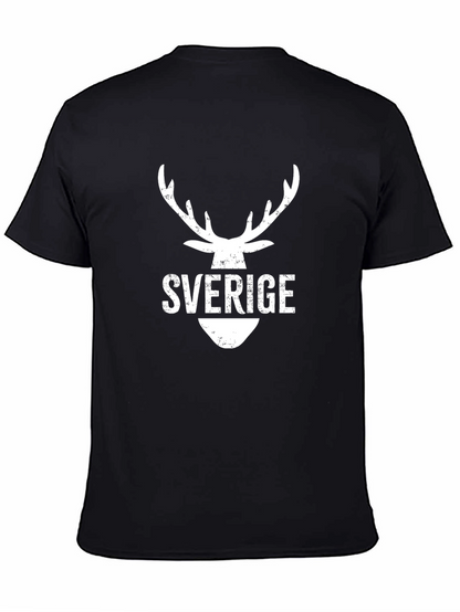 Sverige Deer Head Graphic Tee