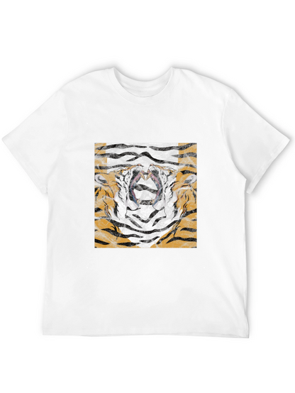 Tiger Face Graphic Black T-Shirt