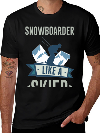 Snowboarder Like A Skier T-Shirt