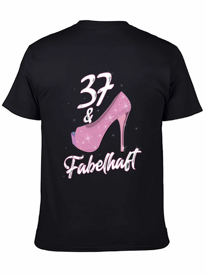 37 & Fabulous Birthday T-Shirt for Women