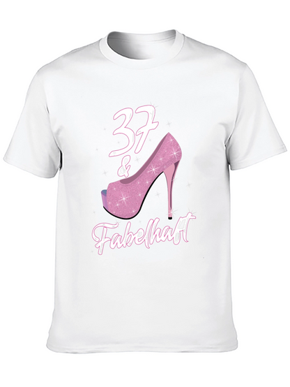 37 & Fabulous Birthday T-Shirt for Women