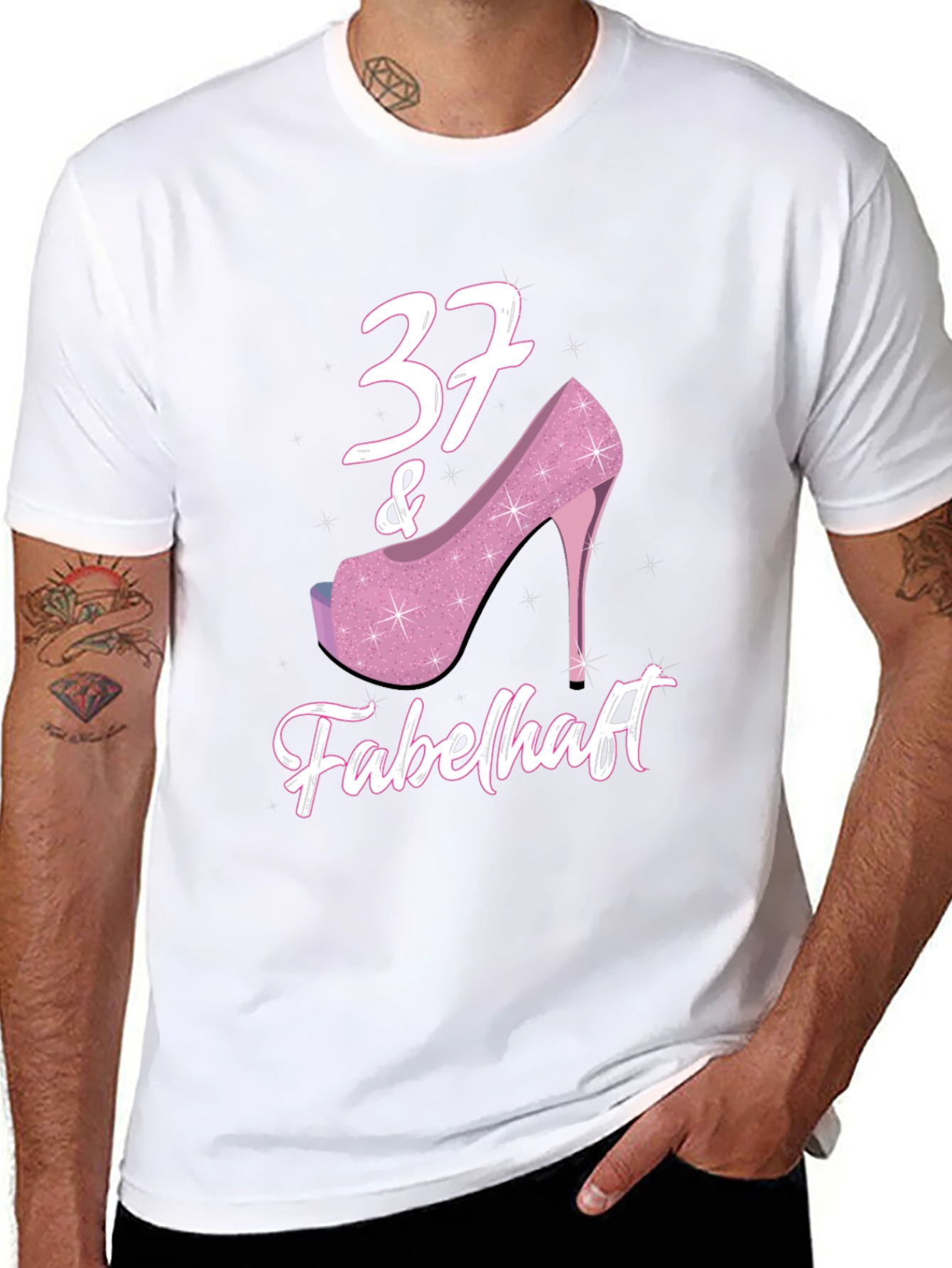 37 & Fabulous Birthday T-Shirt for Women
