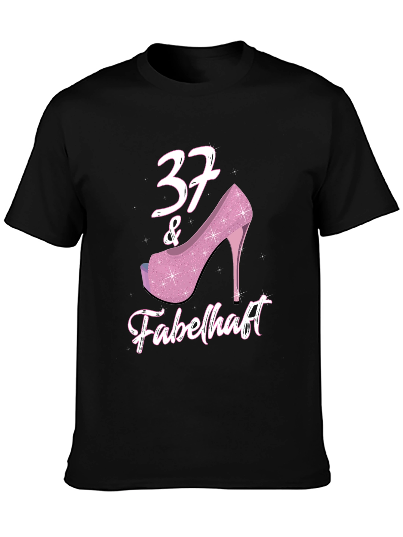 37 & Fabulous Birthday T-Shirt for Women