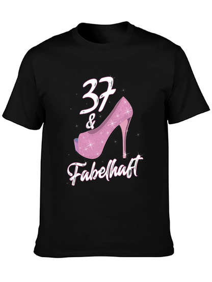 37 & Fabulous Birthday T-Shirt for Women