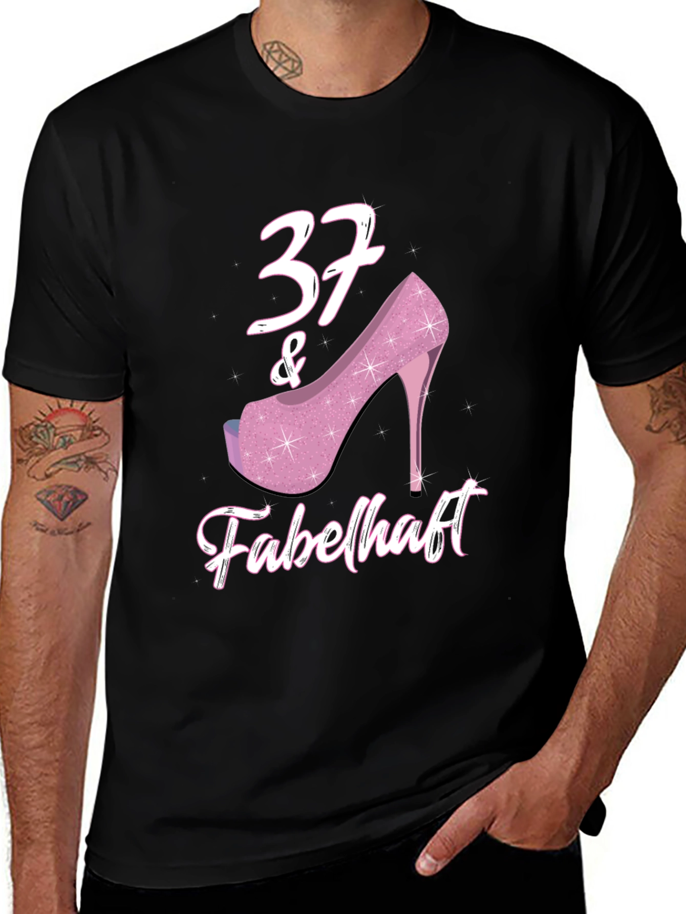 37 & Fabulous Birthday T-Shirt for Women