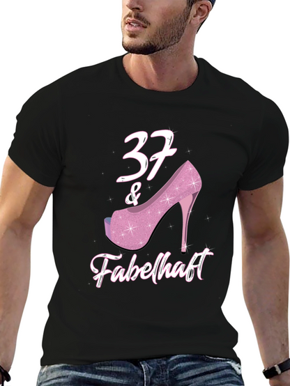 37 & Fabulous Birthday T-Shirt for Women