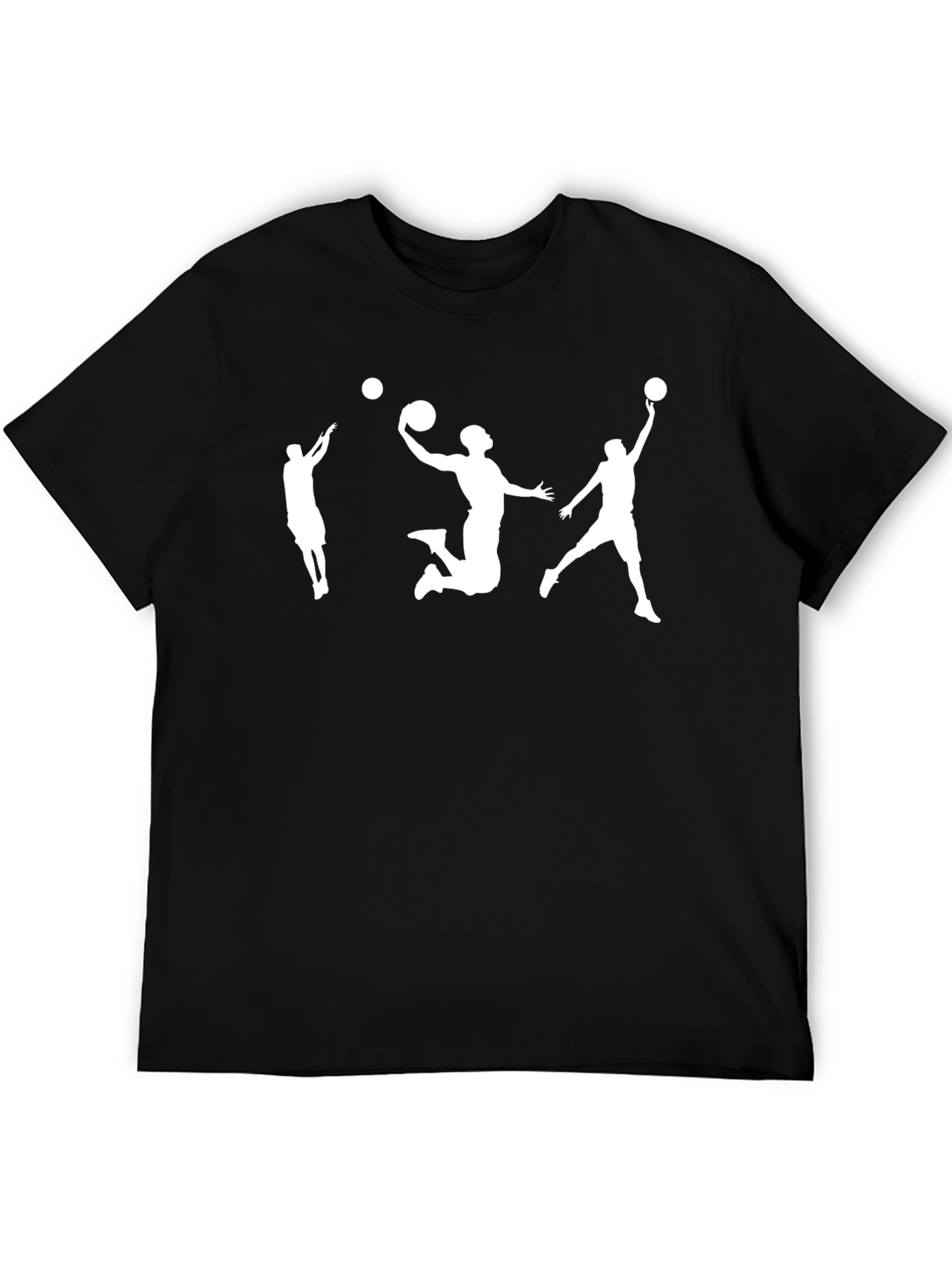 Basketball Player Graphic Tee - Stylish Black T-Shirt