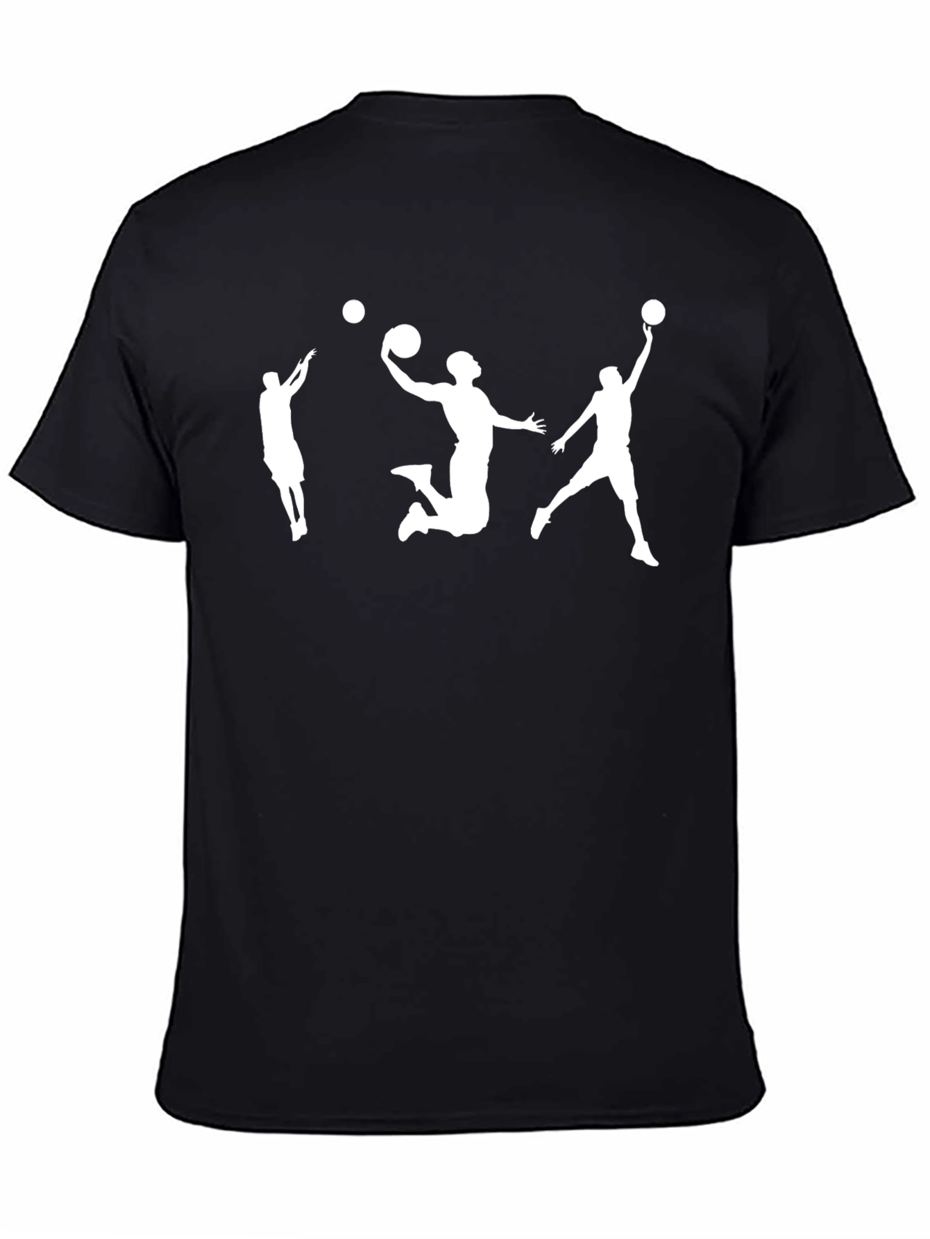 Basketball Player Graphic Tee - Stylish Black T-Shirt
