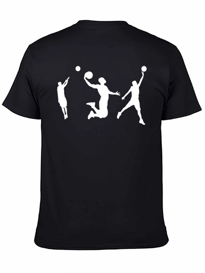 Basketball Player Graphic Tee - Stylish Black T-Shirt