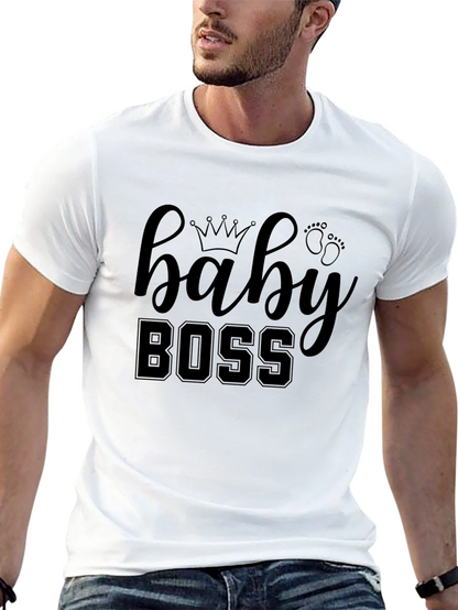 Baby Boss Graphic Tee - Black Cotton Shirt