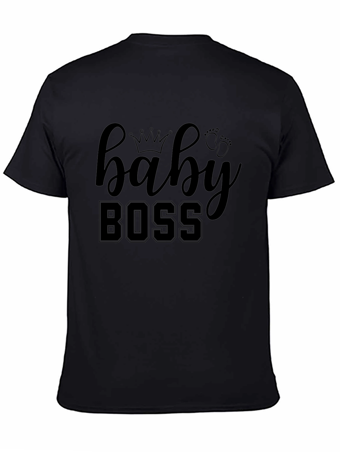 Baby Boss Graphic Tee - Black Cotton Shirt