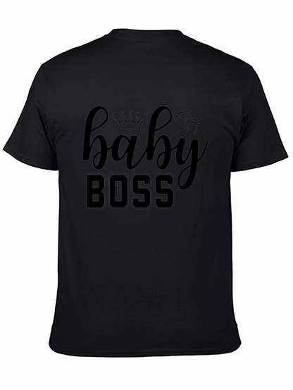 Baby Boss Graphic Tee - Black Cotton Shirt