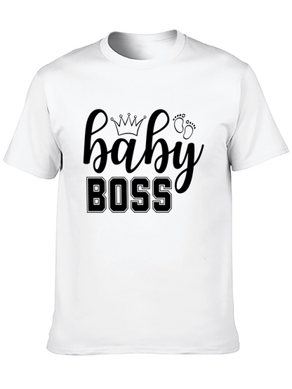 Baby Boss Graphic Tee - Black Cotton Shirt