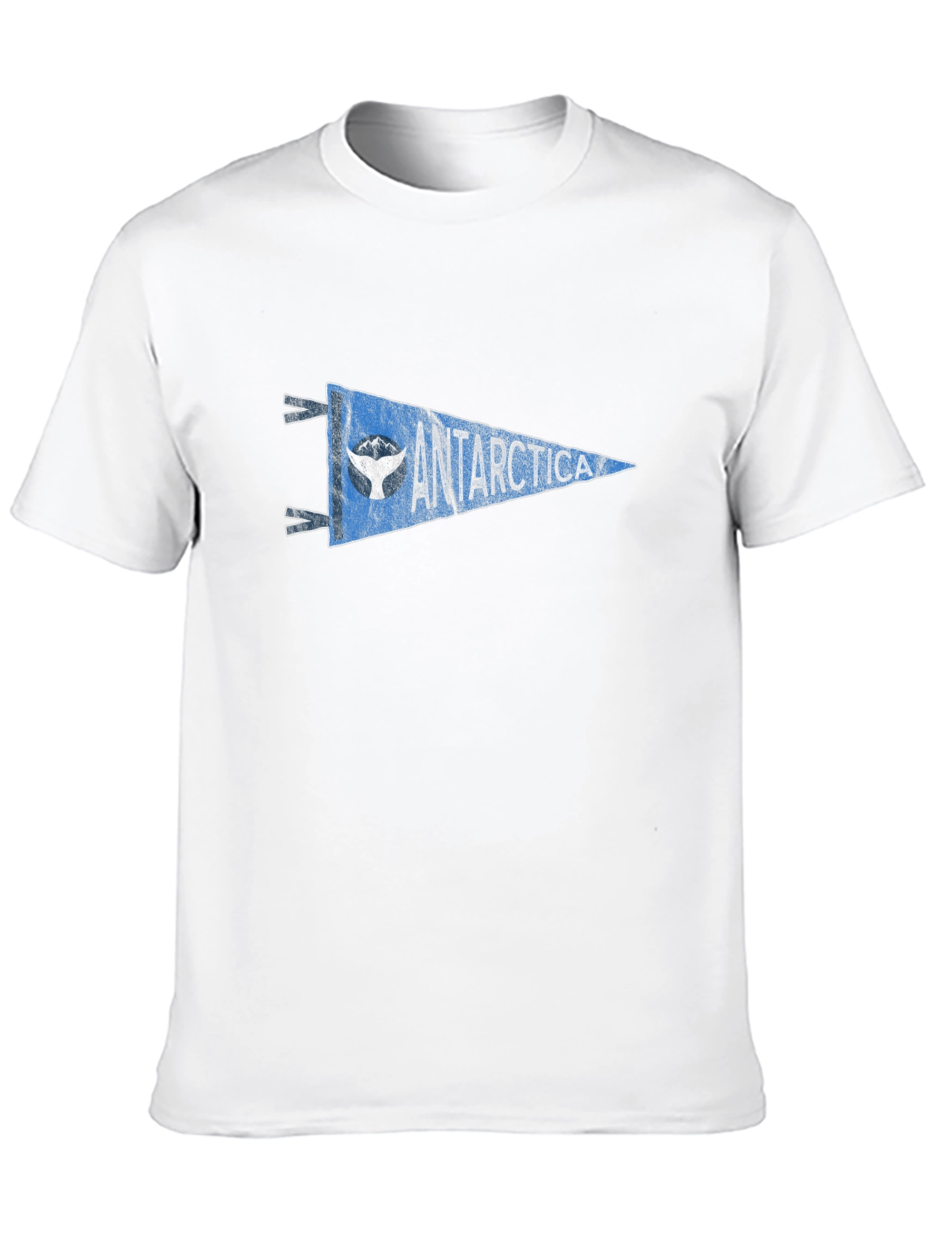 Antarctica Pennant Graphic Tee - Black
