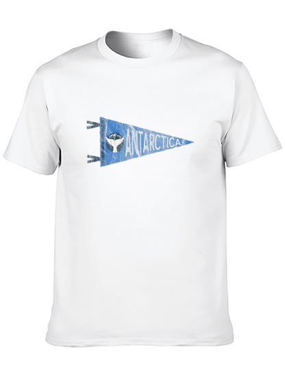 Antarctica Pennant Graphic Tee - Black
