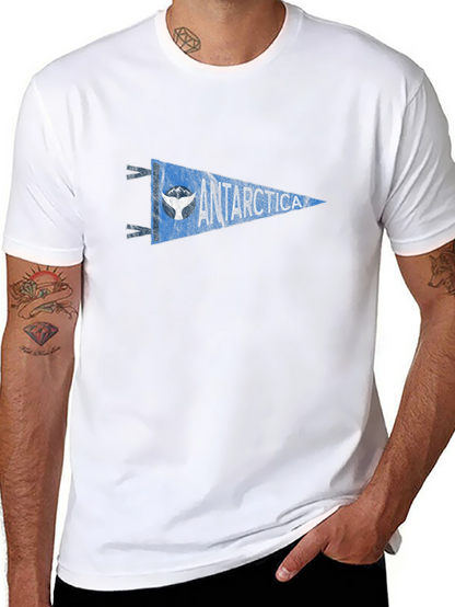 Antarctica Pennant Graphic Tee - Black