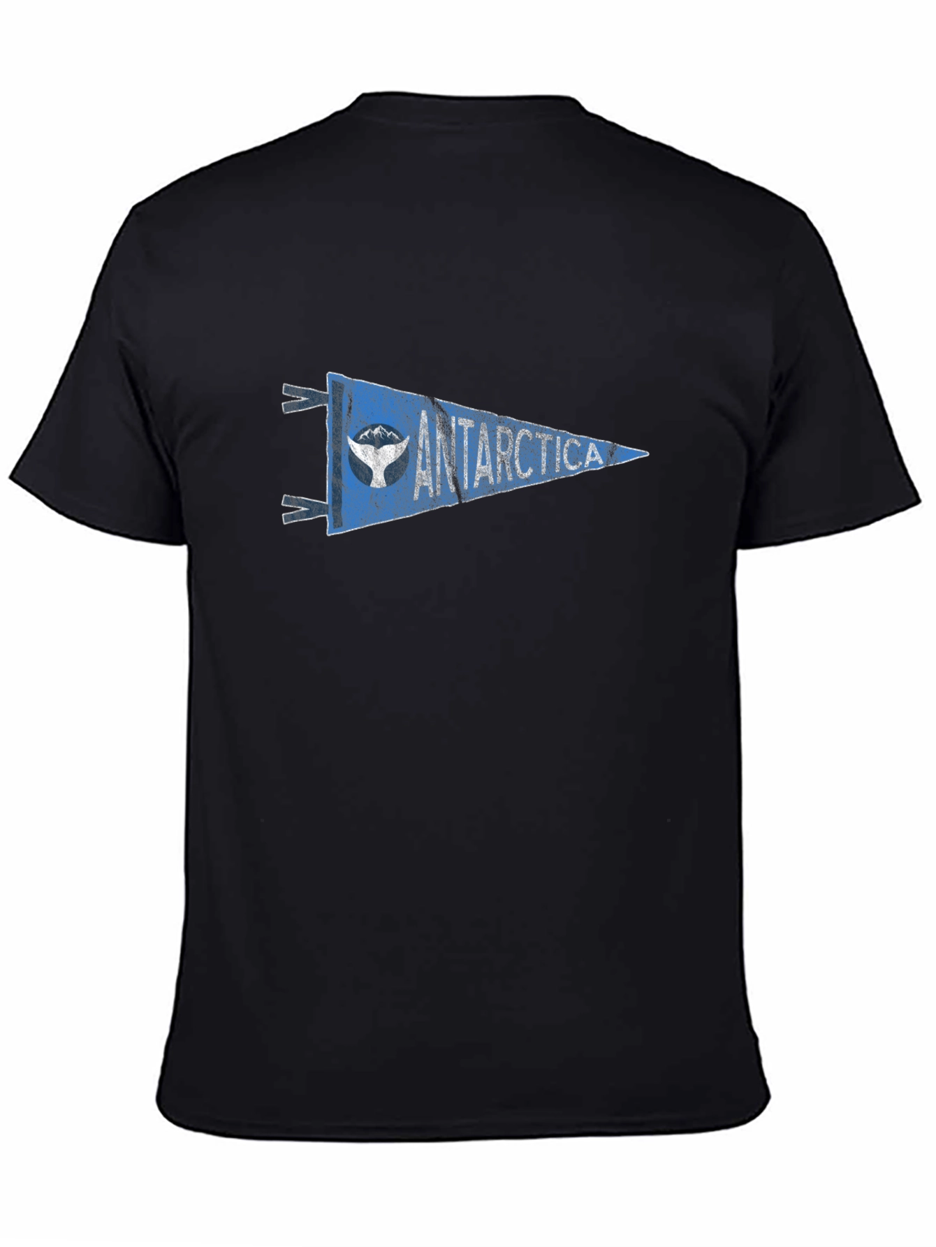 Antarctica Pennant Graphic Tee - Black