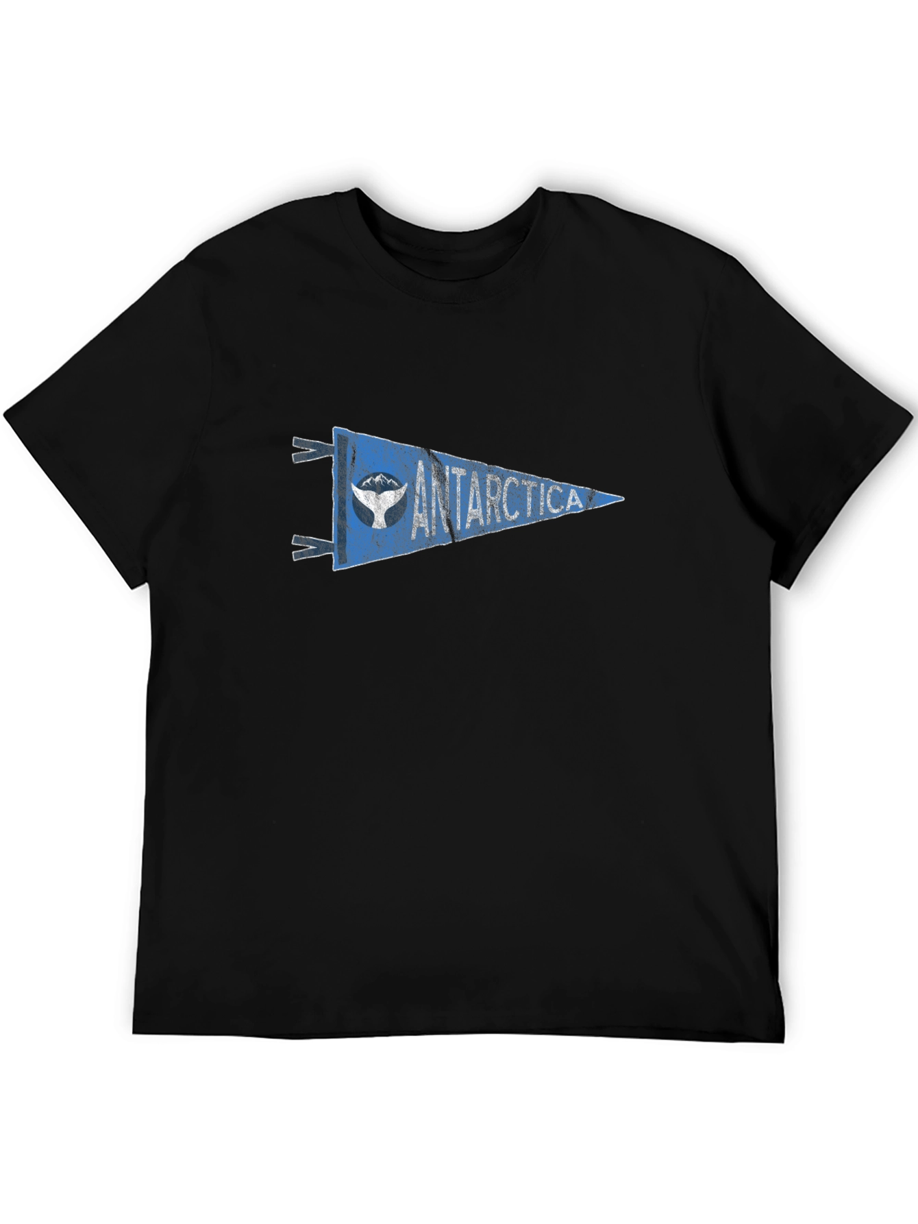 Antarctica Pennant Graphic Tee - Black