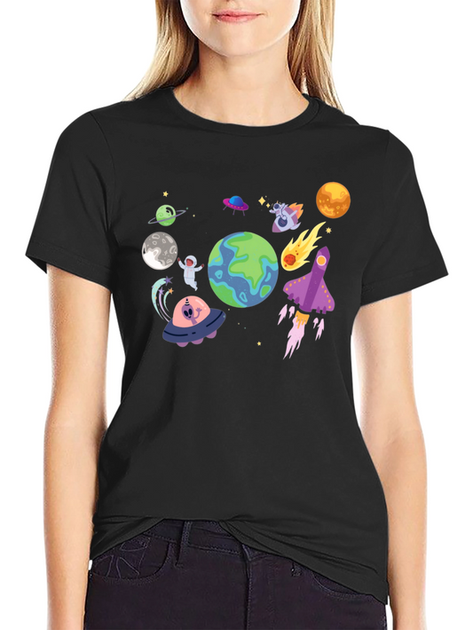 Space Adventure Graphic T-Shirt